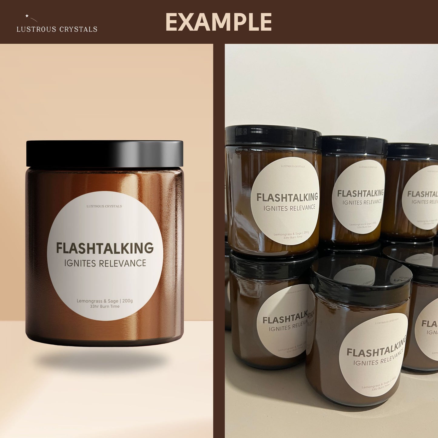Wholesale Custom Amber Candles | Event, Corporate, Wedding & More.