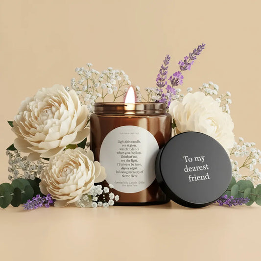 Memorial Soy Candle: Condolences Gift | Gifting Candle