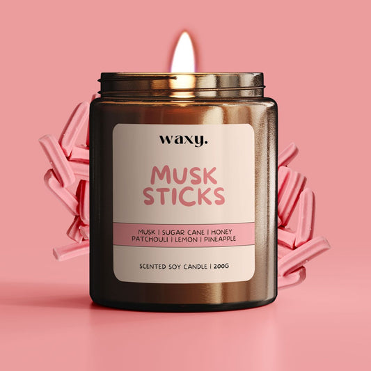 Musk Sticks | Waxy 200g Candle