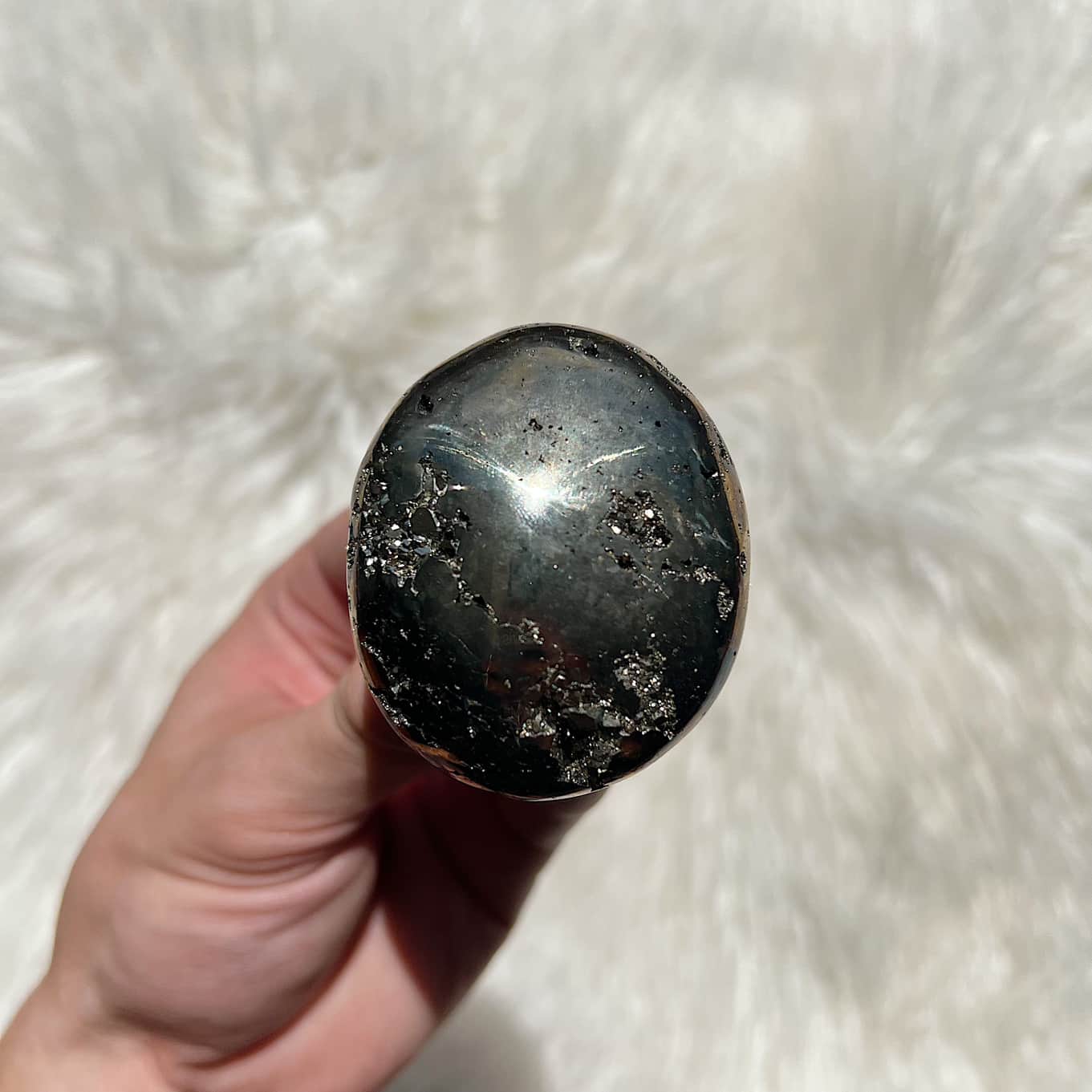 Pyrite Palm-stone | #F3