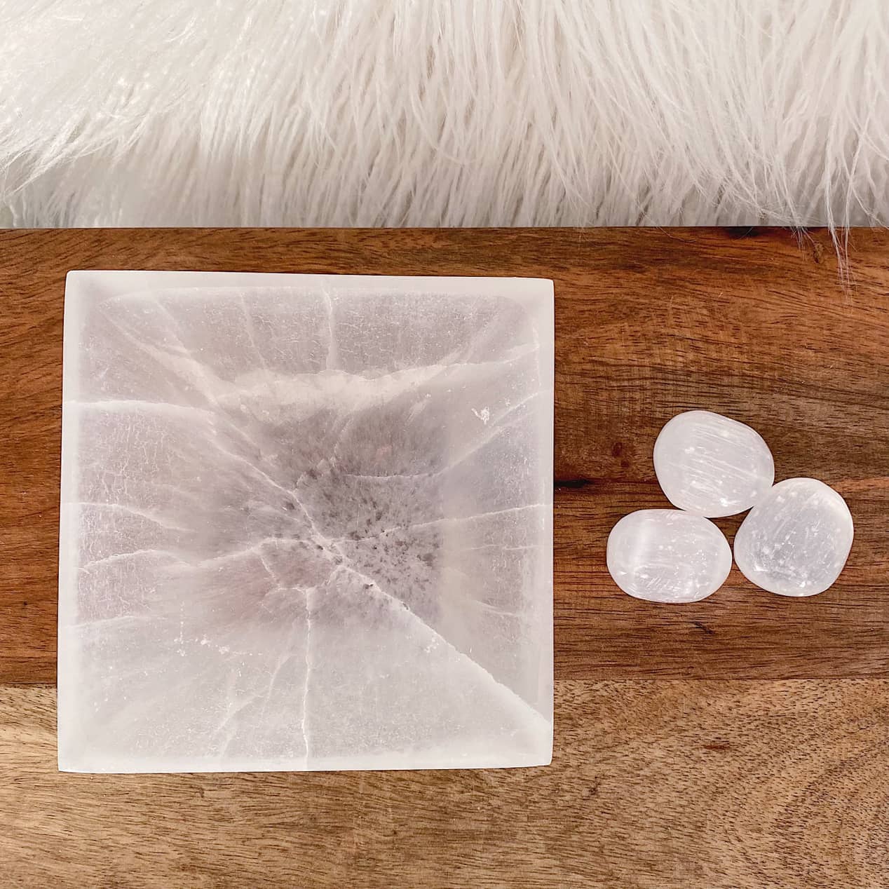 Square Selenite Charging Bowl