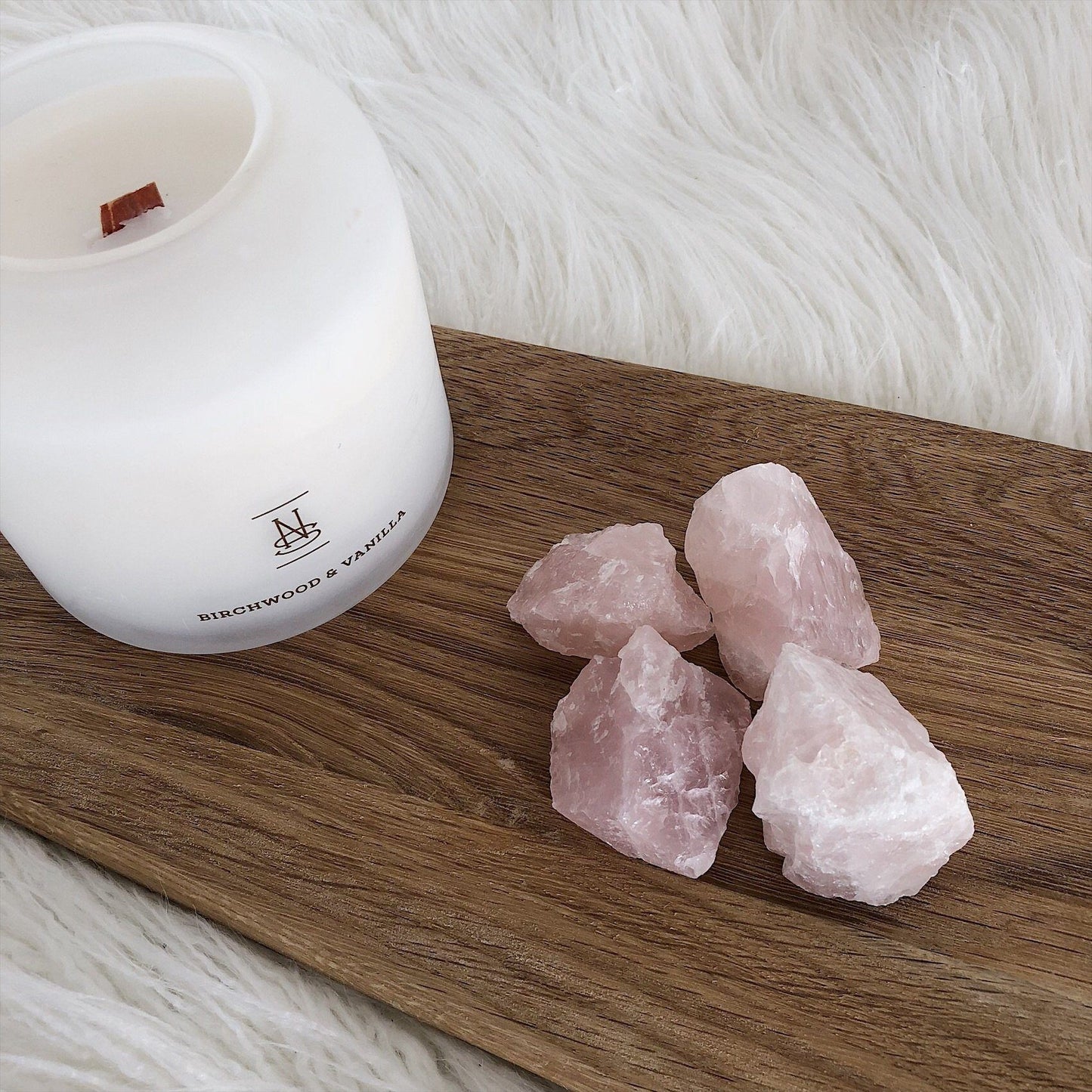 Raw Rose Quartz - 4pcs