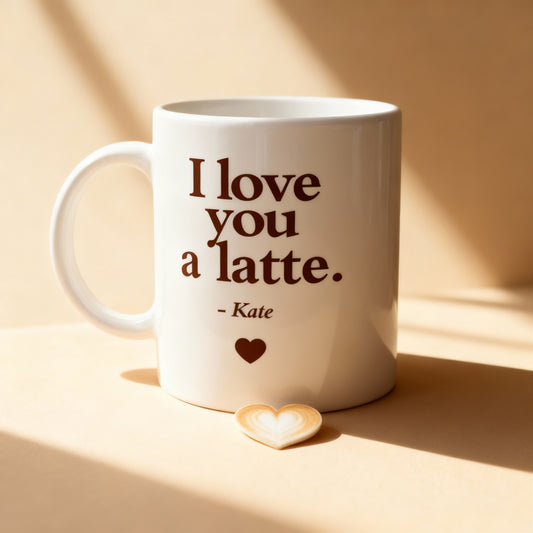 I Love You a Latte – Custom Gifting Mug