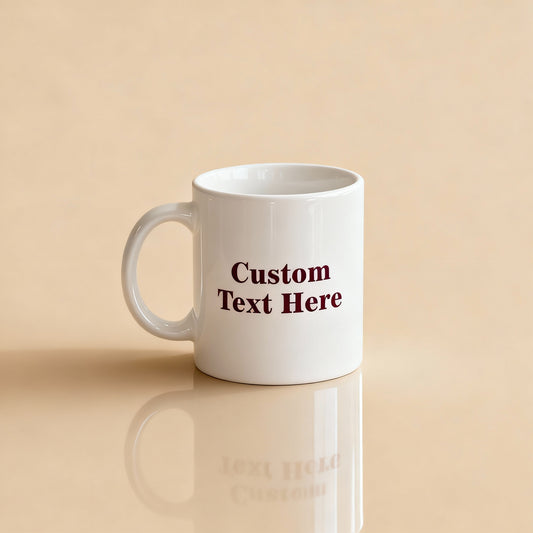 Custom Photo & Text Mug | Your Mug, Your Words