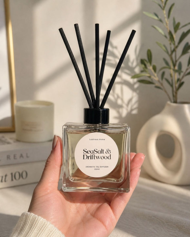 SeaSalt & Driftwood Aromatic Reed Diffuser (200ml)