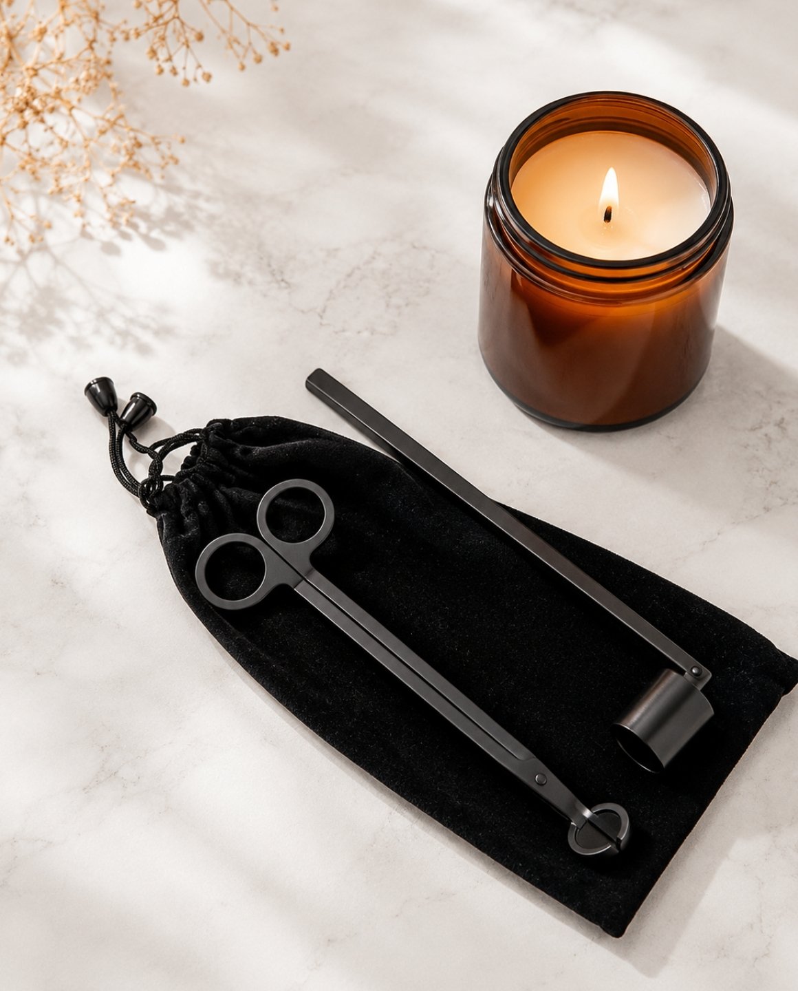 Black Candle Care Set