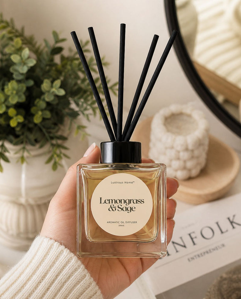 Lemongrass & Sage Aromatic Reed Diffuser (200ml)