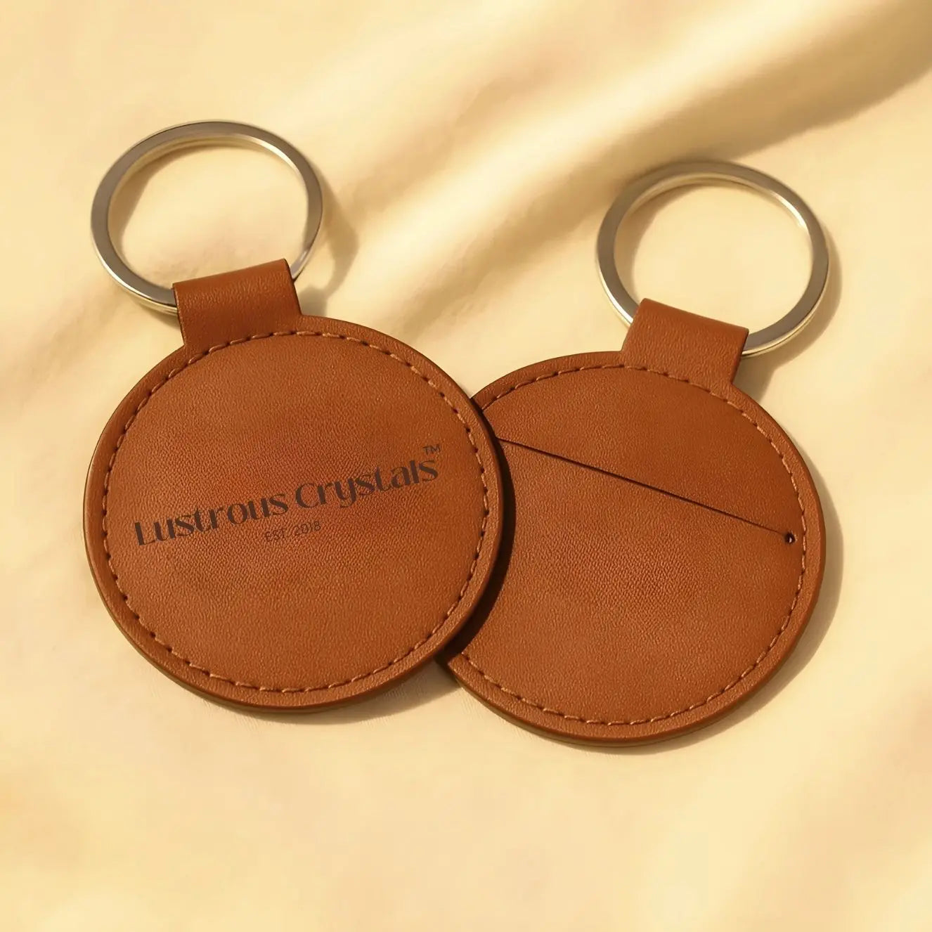 Engraved Custom Keychain with Hidden Pocket