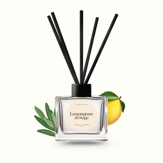 Lemongrass & Sage Aromatic Reed Diffuser (140ml)