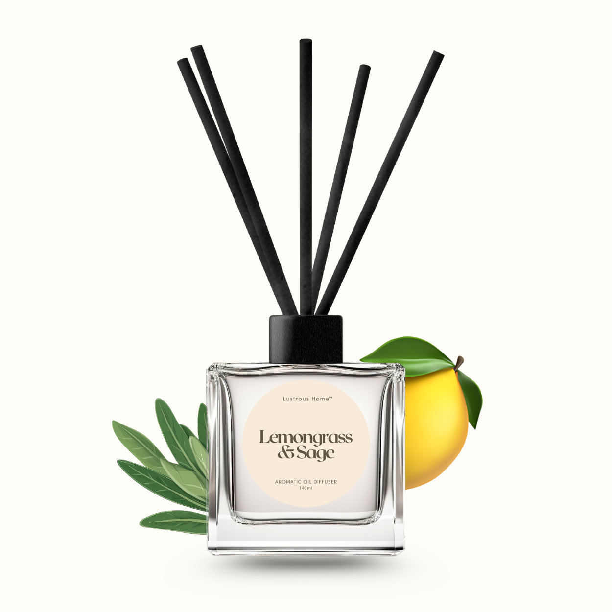 Lemongrass & Sage Aromatic Reed Diffuser (200ml)