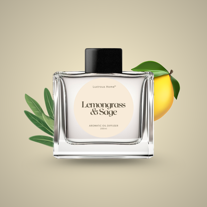 Lemongrass & Sage Aromatic Reed Diffuser (140ml)