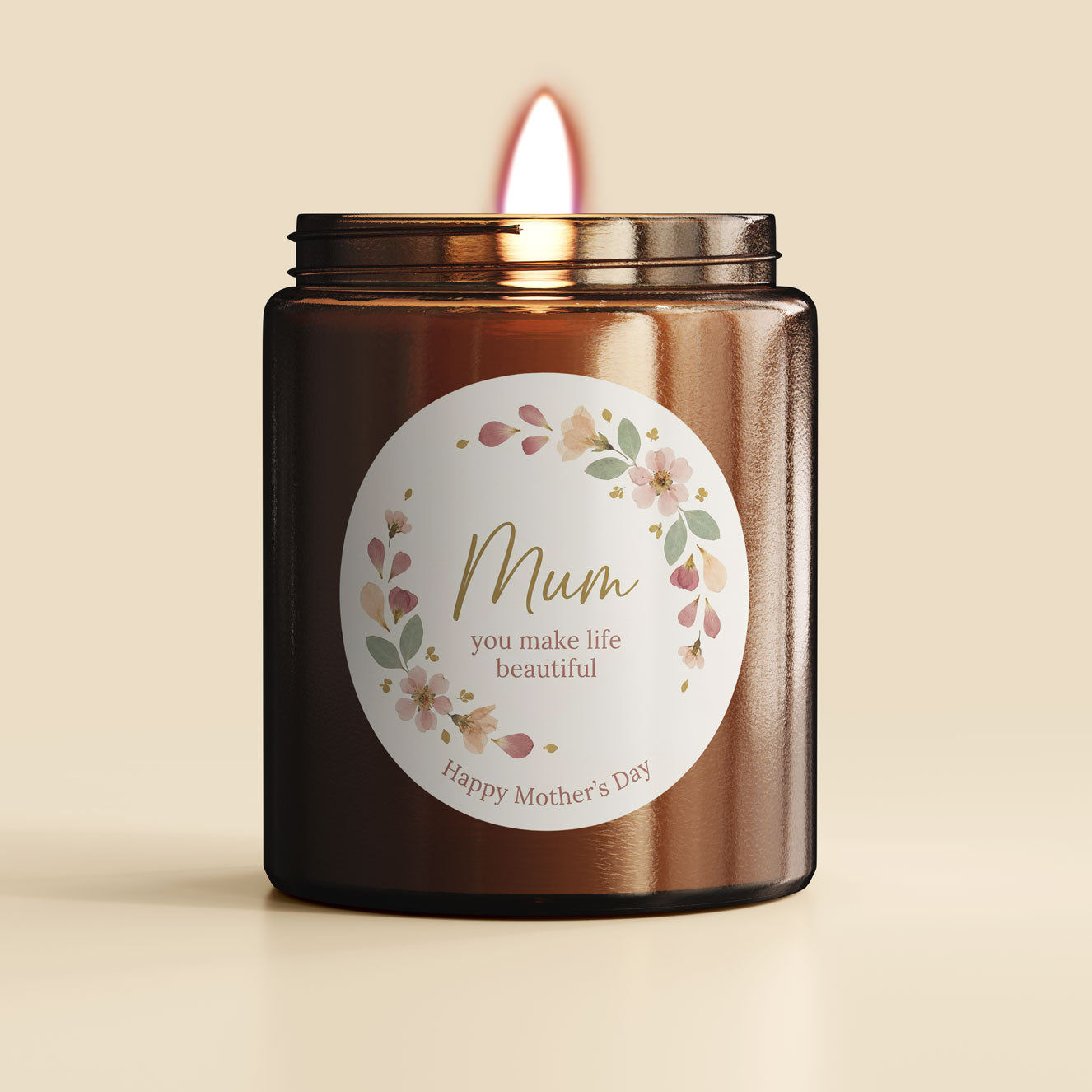 Mum, you make life beautiful | Mother's Day Candle