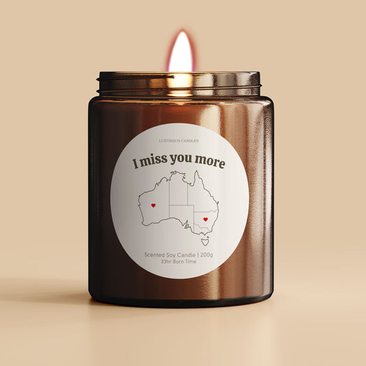 I miss you more | Long Distance Gifting Candle