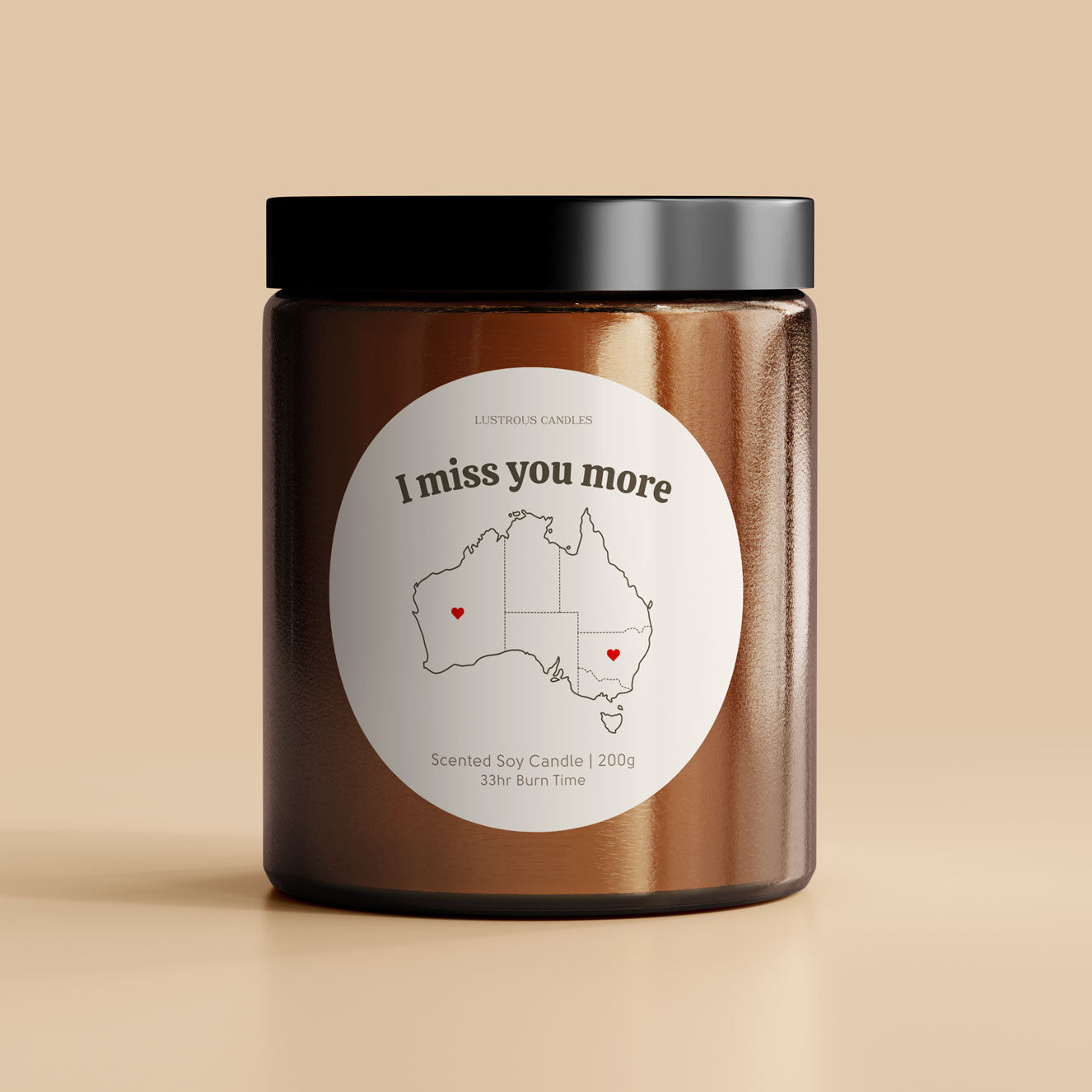 I miss you more | Long Distance Gifting Candle