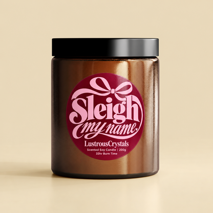 Sleigh My Name | Christmas Candle