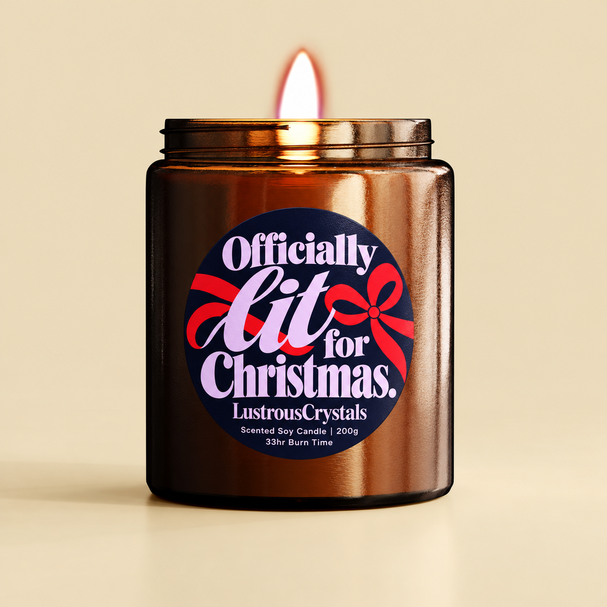 Officially Lit for Christmas | Christmas Candle