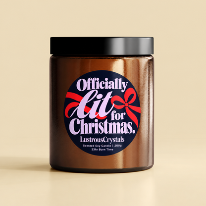 Officially Lit for Christmas | Christmas Candle