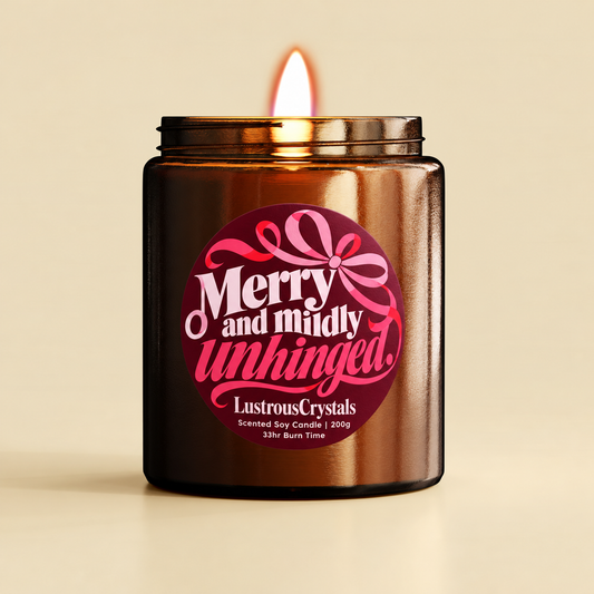 Merry and Mildly Unhinged | Christmas Candle
