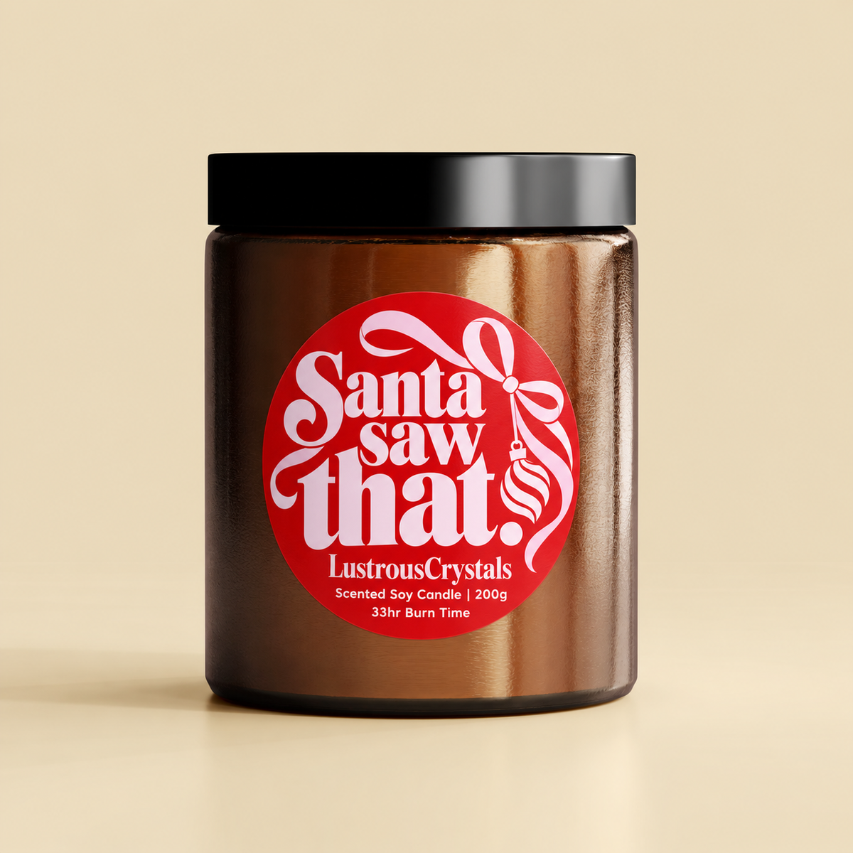 Santa Saw That | Christmas Candle