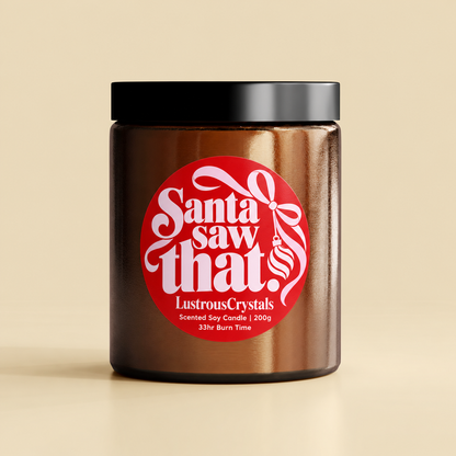 Santa Saw That | Christmas Candle