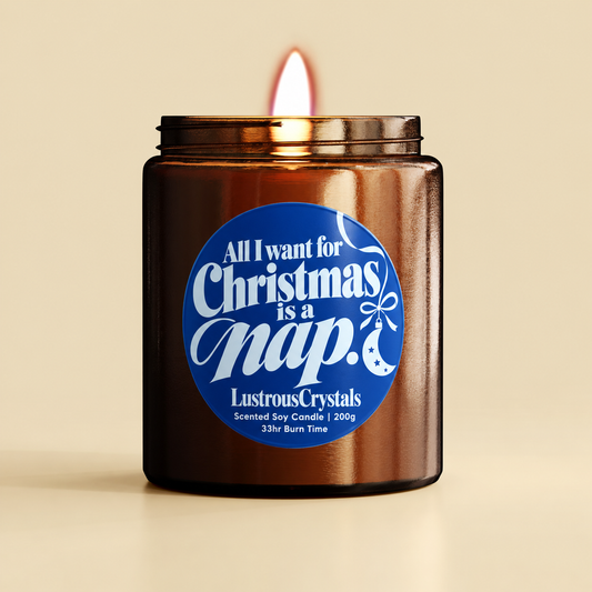 All I Want for Christmas Is a Nap | Christmas Candle