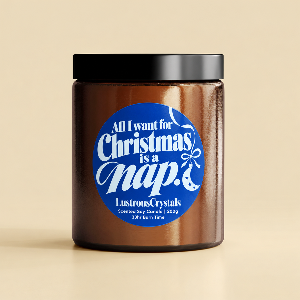 All I Want for Christmas Is a Nap | Christmas Candle