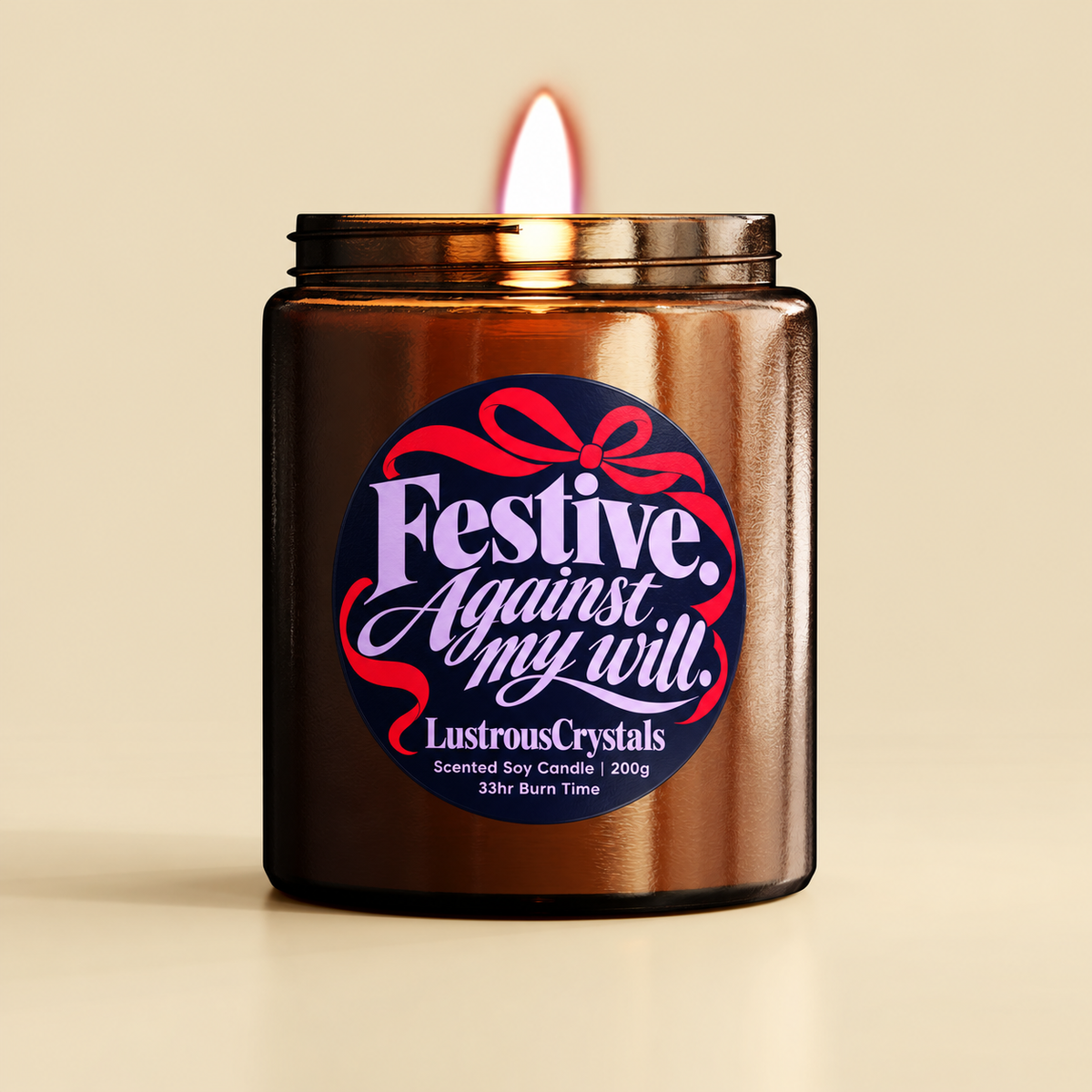 Festive Against My Will | Christmas Candle