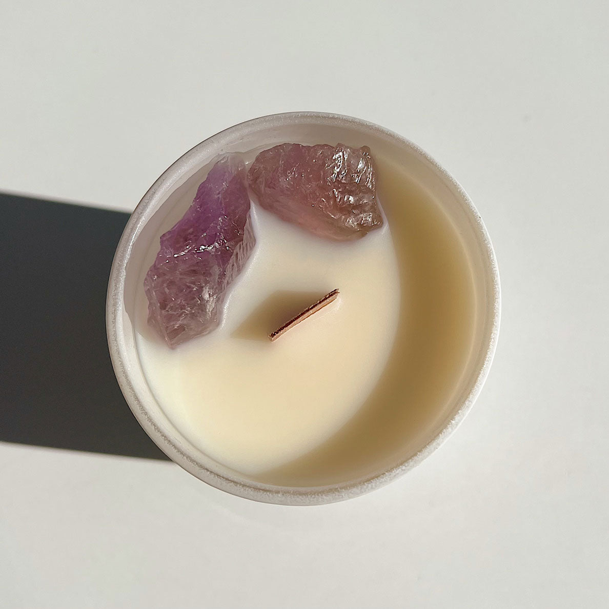‘Relaxed af’ | Amethyst Crystal Candle