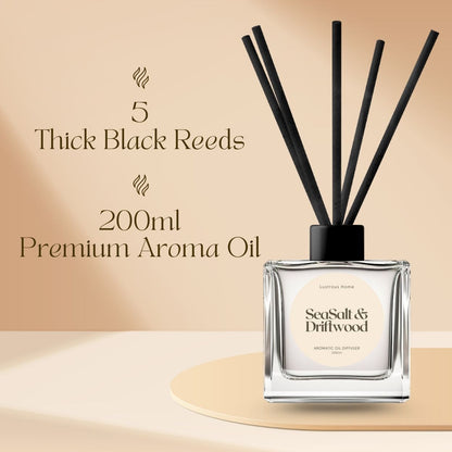 SeaSalt & Driftwood Aromatic Reed Diffuser (200ml)