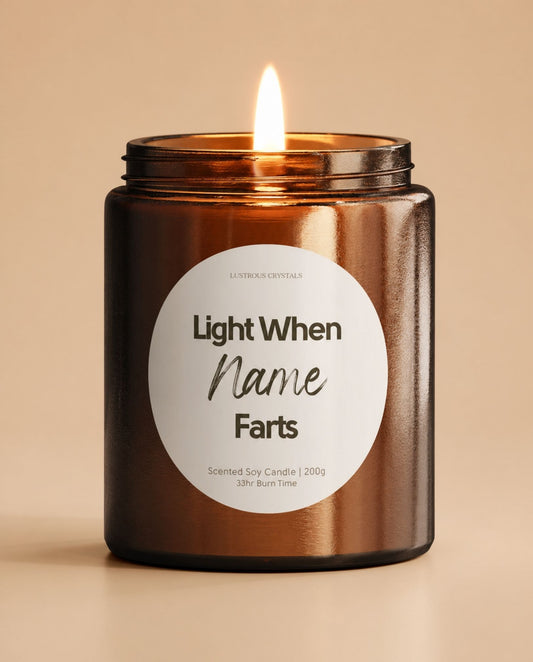 Light When 'Name' Farts | Funny Gifting Candle