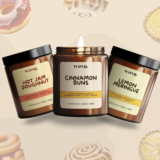 Waxy Bakery 3-Pack | Indulgent Soy Candles