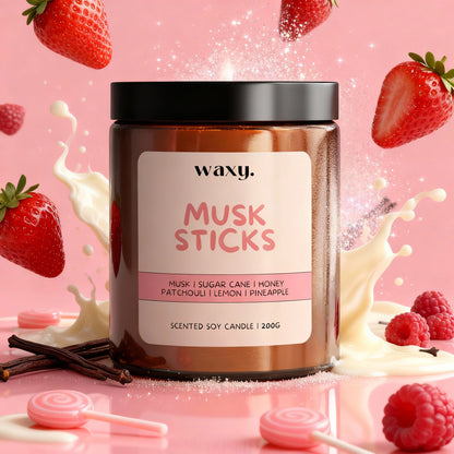 Musk Sticks | Waxy 200g Candle