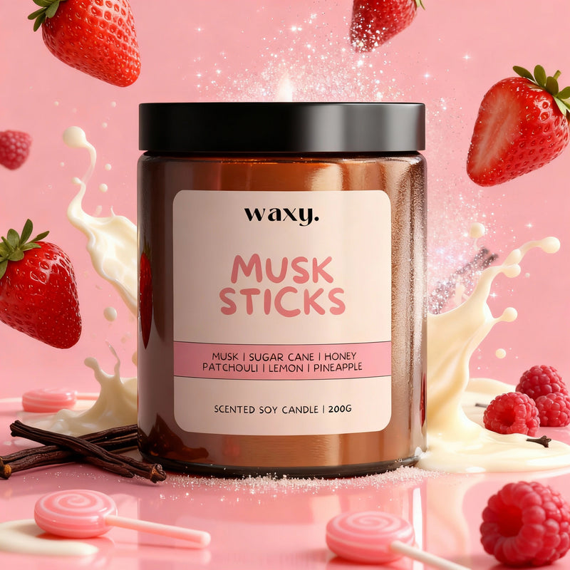 Musk Sticks | Waxy 200g Candle