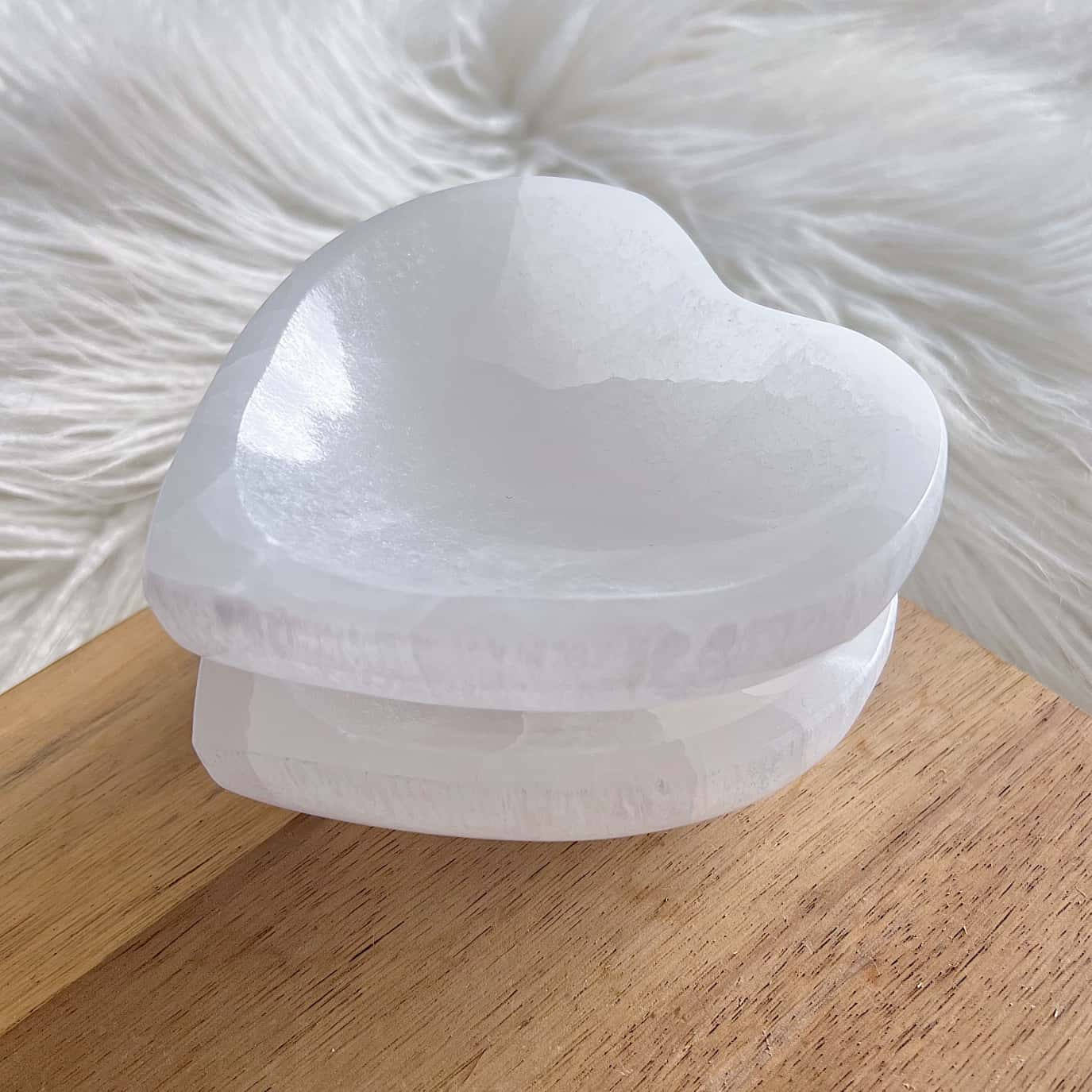 Selenite Heart Charging Bowl