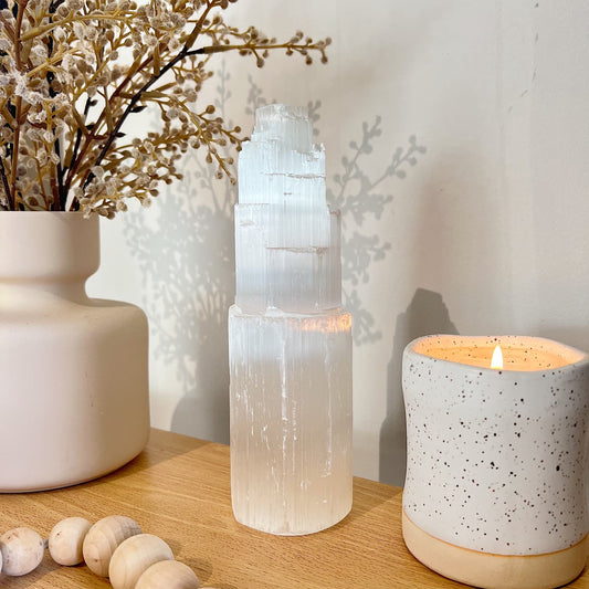 Selenite Cleansing Tower (20cm)
