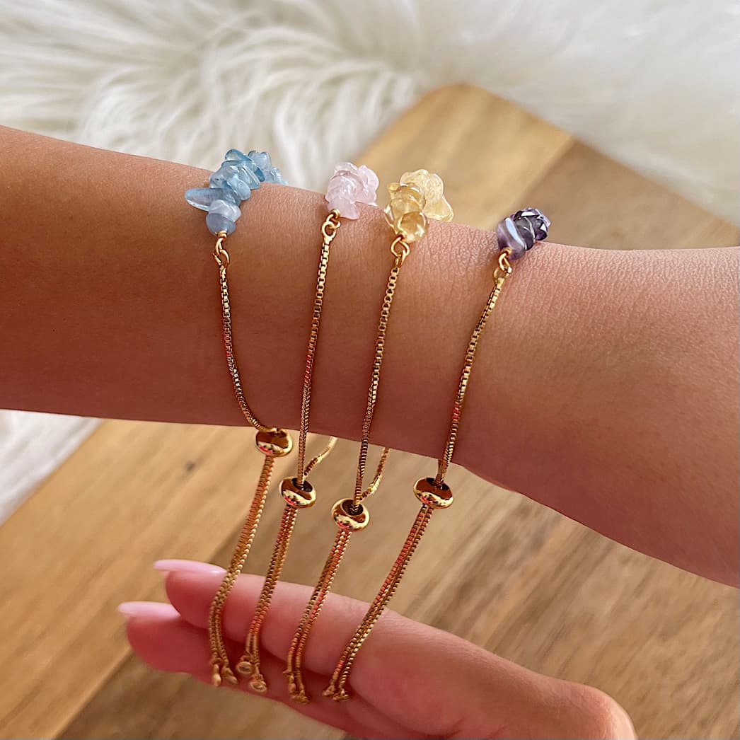 Minimal Dainty Chip Bracelets