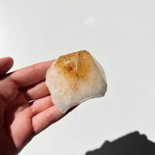 Citrine Semi-polished Standing Point - #C6