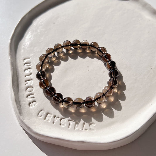 Smoky Quartz Bead Bracelet