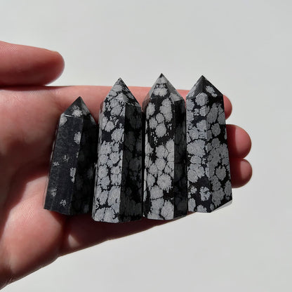 Snowflake Obsidian Crystal Point