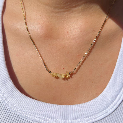Minimal Gold Chip Necklaces