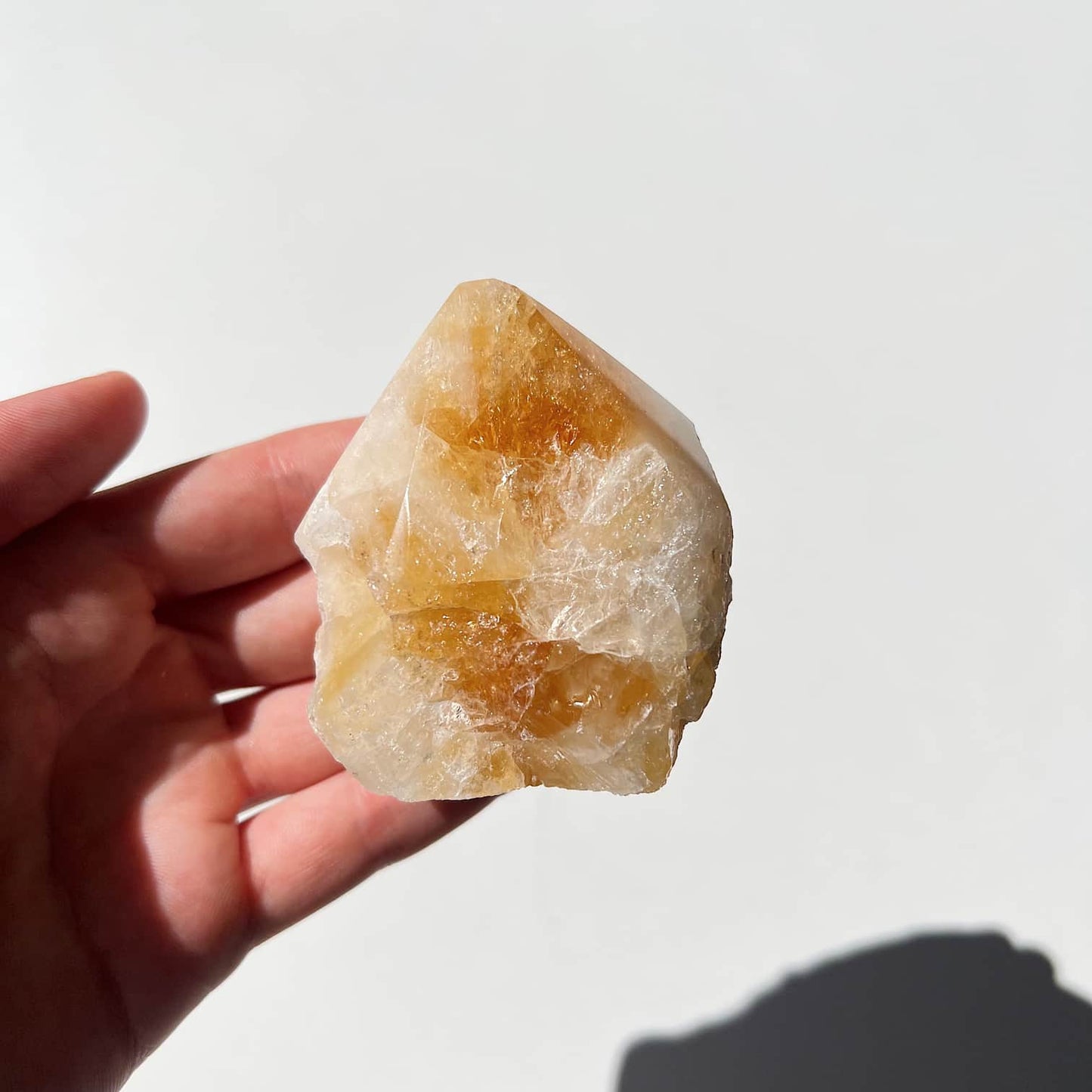 Citrine Semi-polished Standing Point - #C3